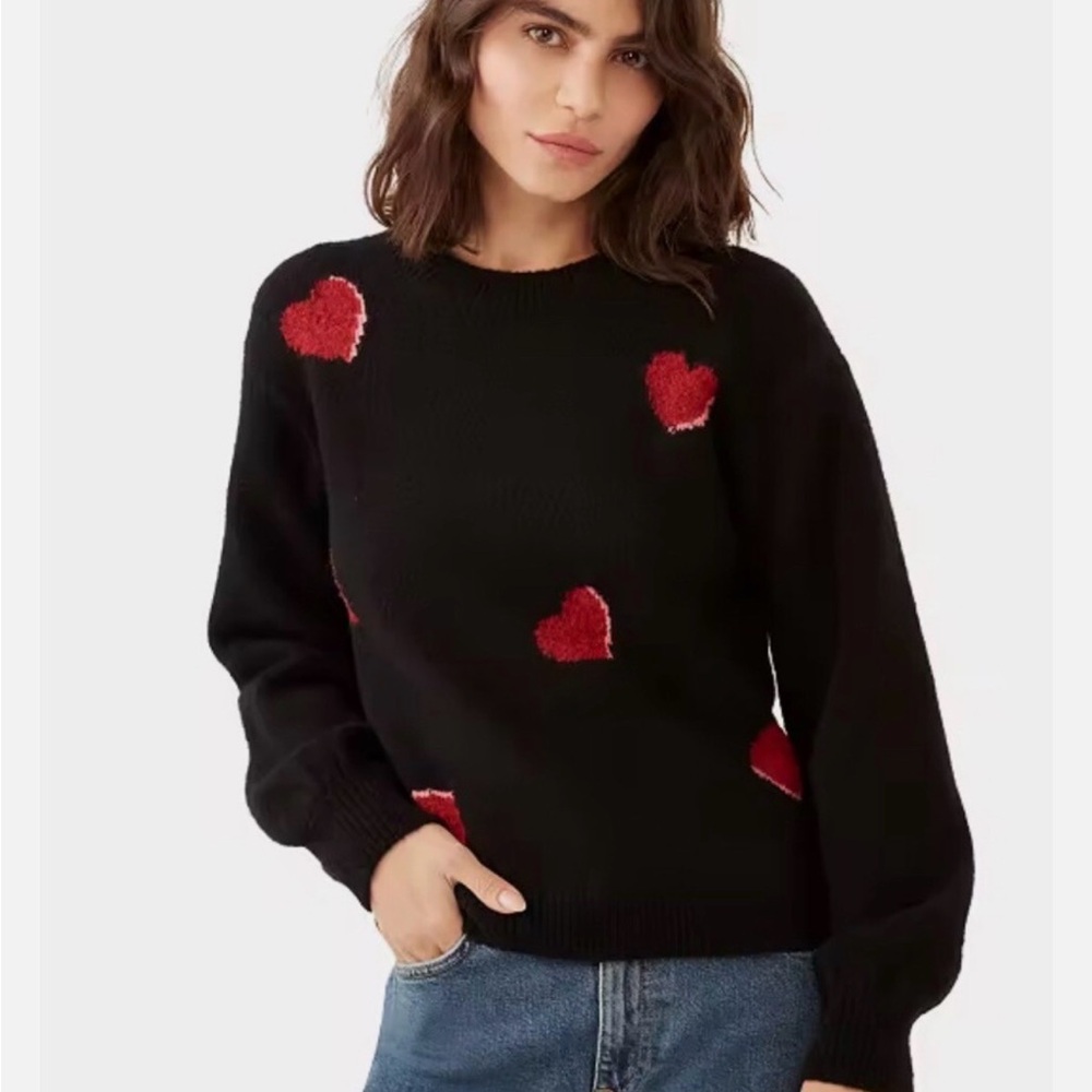 Kate Spade Heart Pop Sweater, Size Small